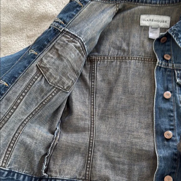 Warehouse Blue Denim Jacket - Picture 6 of 7